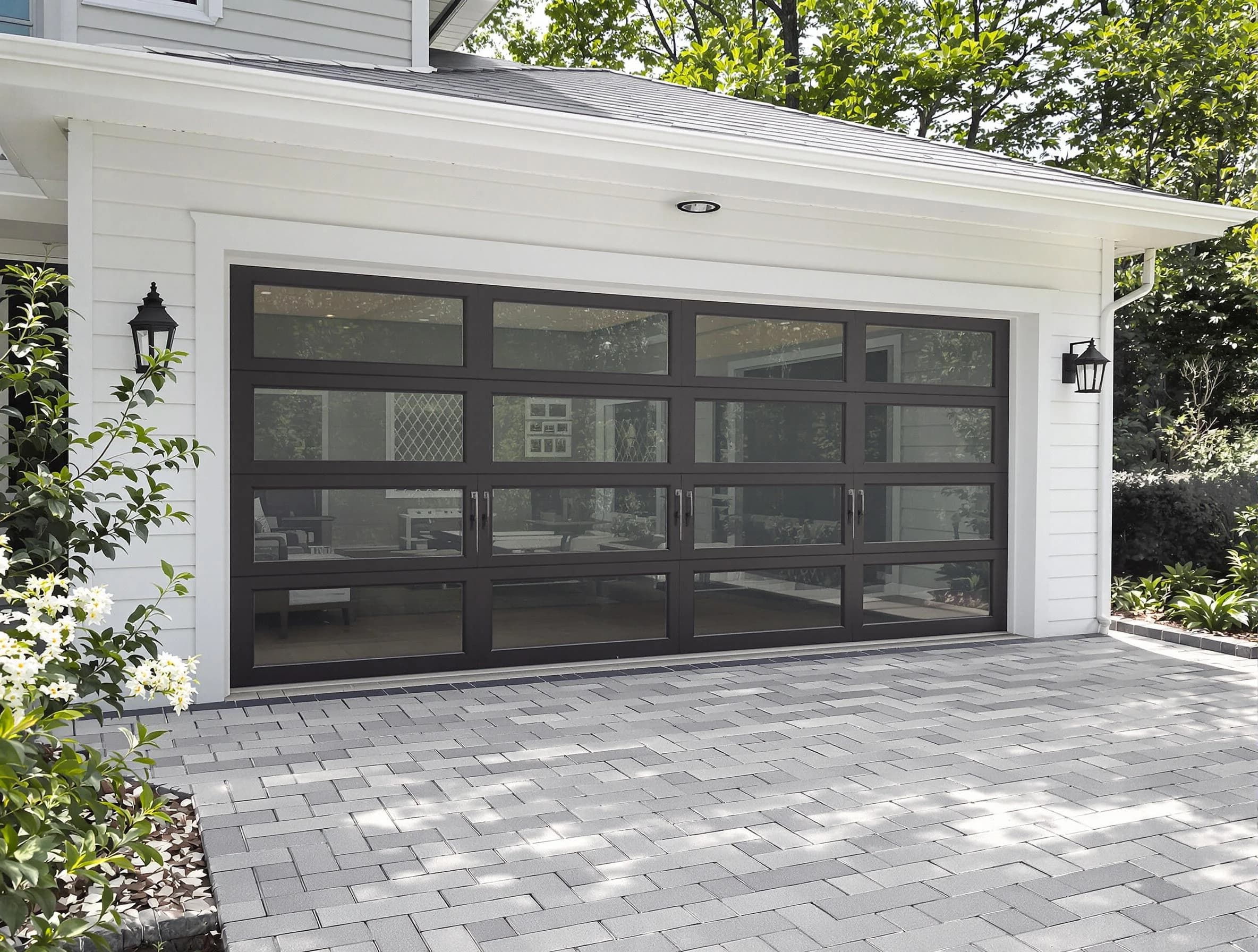 Kaysville Garage Door Repair design specialist presenting custom garage door options to Kaysville homeowner
