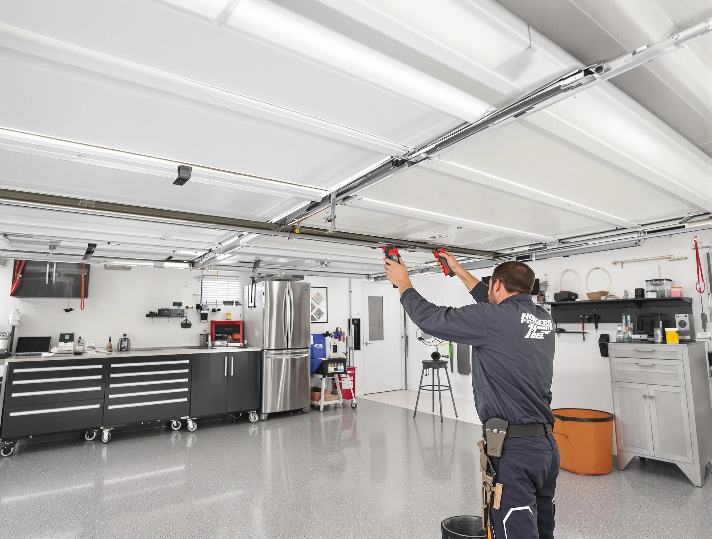 Overhead garage door repair service by Kaysville Garage Door Repair in Kaysville