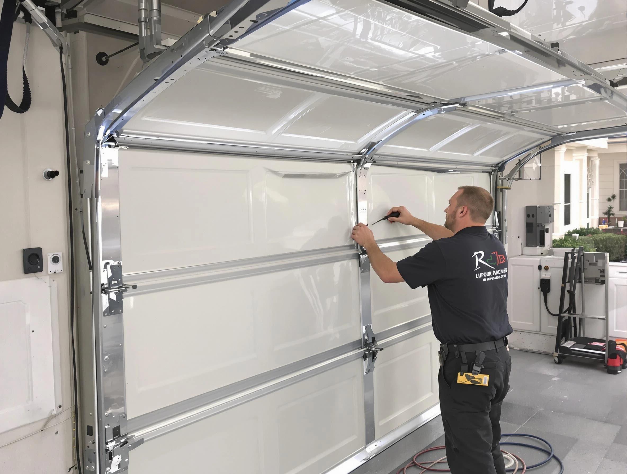 Kaysville Garage Door Repair professional performing panel repair in Kaysville