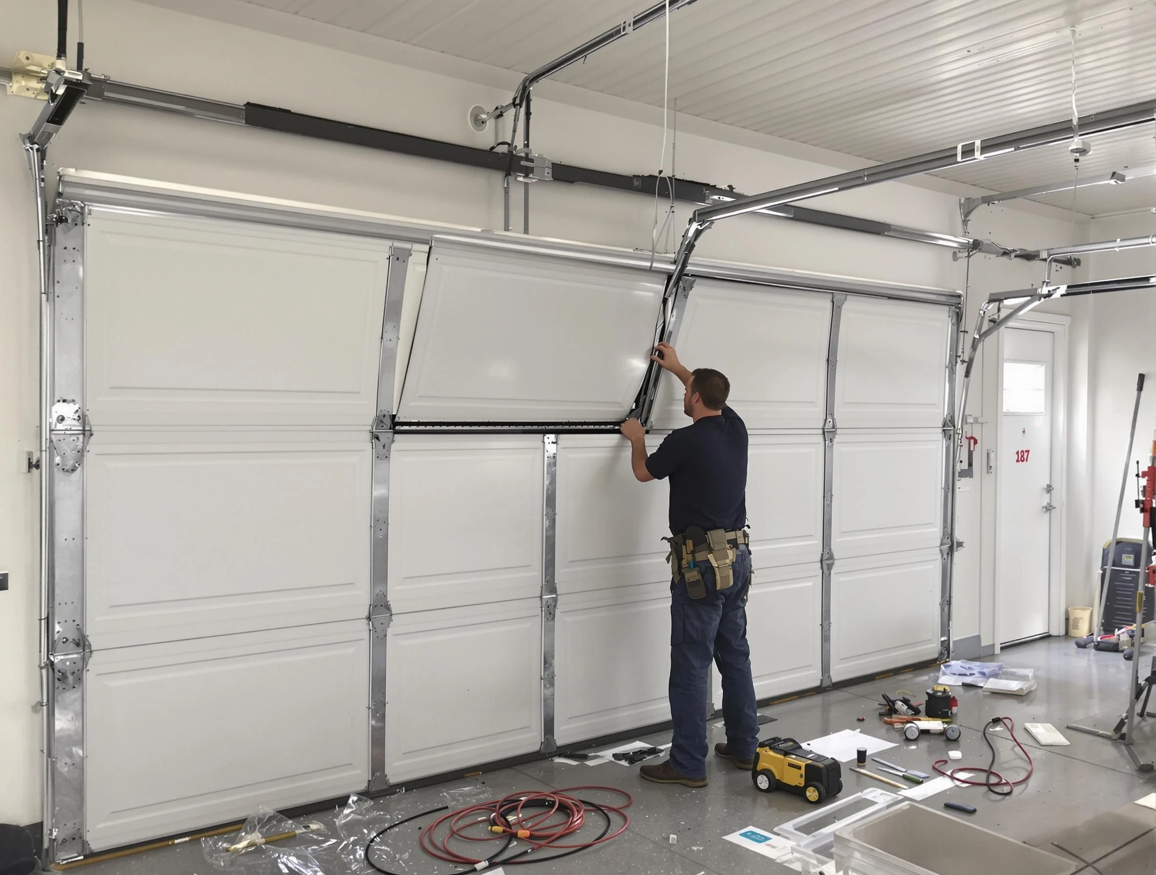 Garage Door Section Replacement in Kaysville