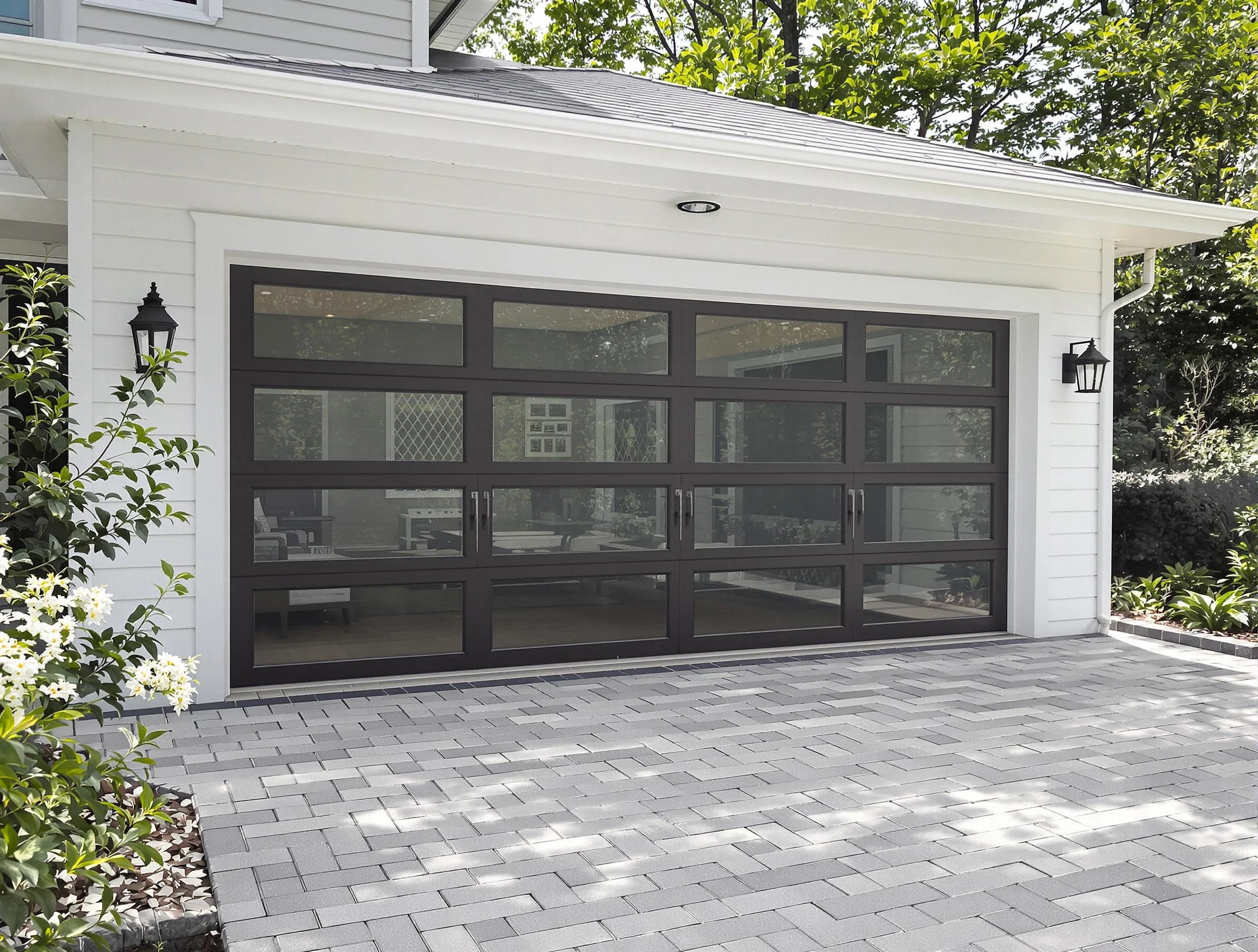 Kaysville Garage Door Repair design specialist presenting custom garage door options to Kaysville homeowner